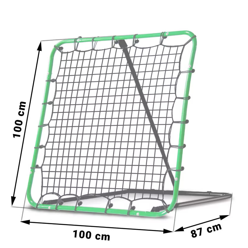 Fodbold Rebounder 100x100 cm Grøn