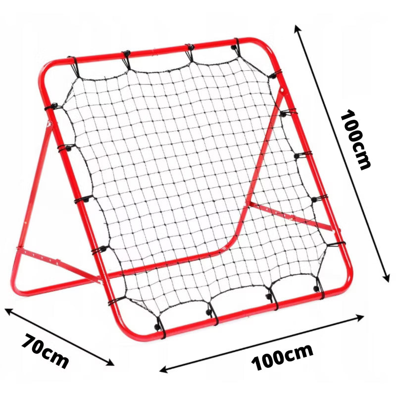 Fodbold Rebounder 100x100 cm Sort Stål