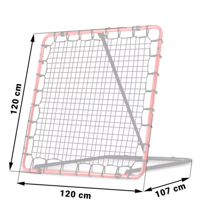 Fodbold Rebounder 120x120 cm Rød