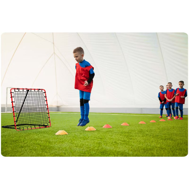 Fodbold Rebounder 120x120 cm Rød