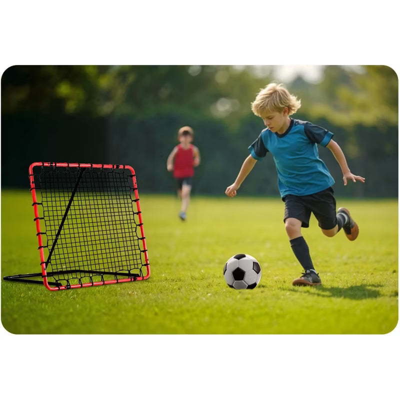 Fodbold Rebounder 120x120 cm Rød