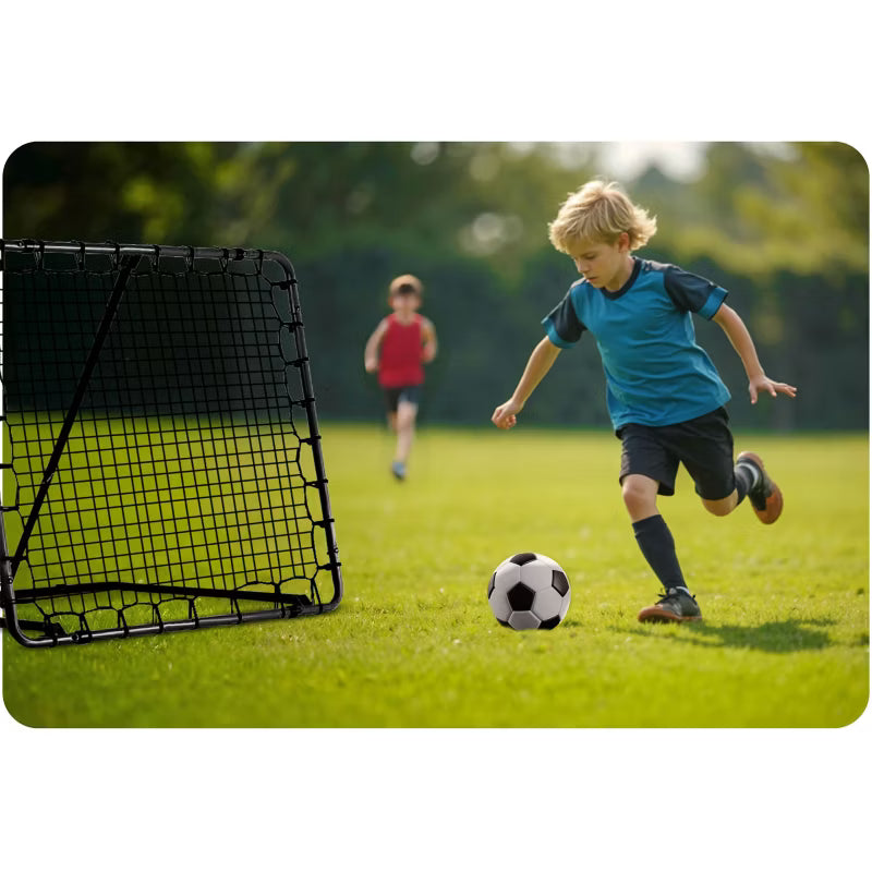 Fodbold Rebounder 120x120 cm Sort Stål