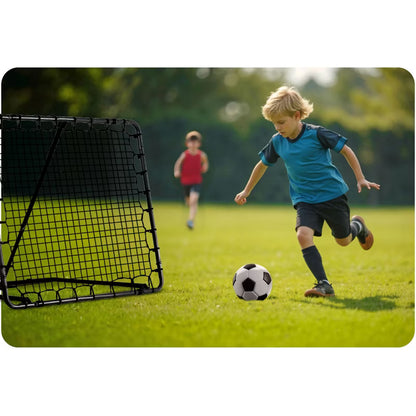 Fodbold Rebounder 120x120 cm Sort Stål