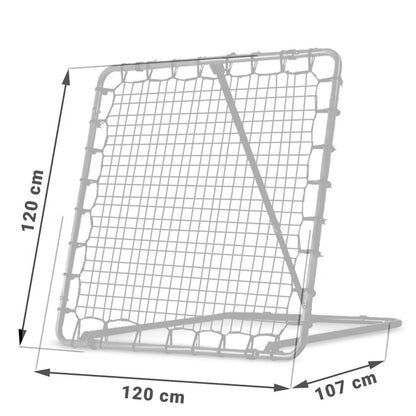 Fodbold Rebounder 120x120 cm Sort Stål