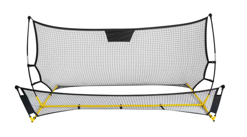 Fodbold Rebounder 210x120 cm Sort Stål