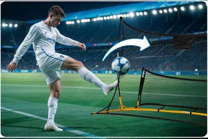 Fodbold Rebounder 210x120 cm Sort Stål