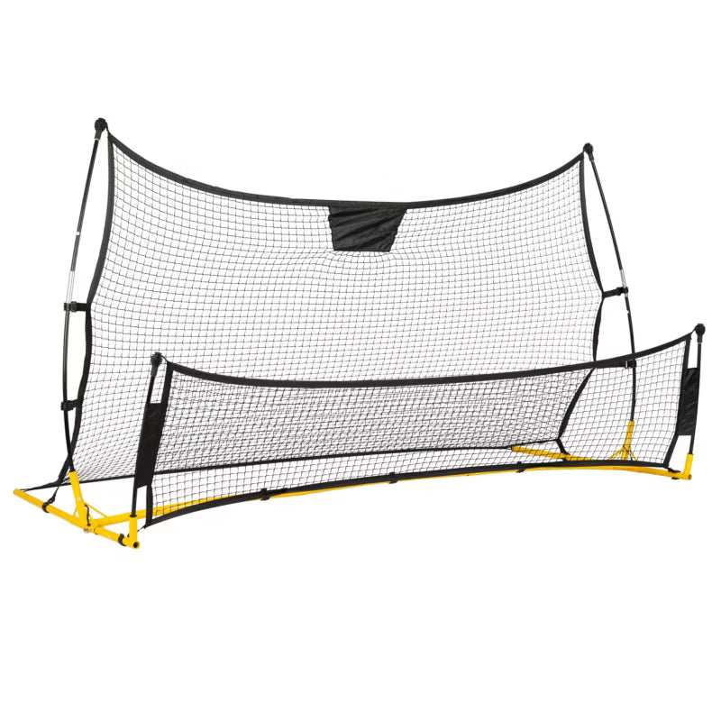 Fodbold Rebounder 210x120 cm Sort Stål
