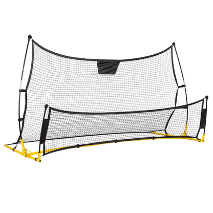 Fodbold Rebounder 210x120 cm Sort Stål