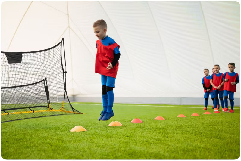 Fodbold Rebounder 210x120 cm Sort Stål