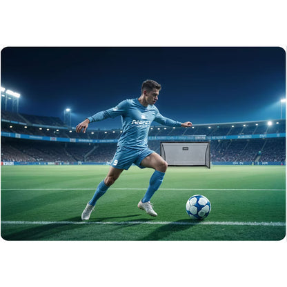 Fodboldmål NS-497 300x200x90 cm Sort Stål
