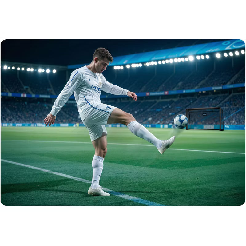 Fodboldmål NS-497 300x200x90 cm Sort Stål