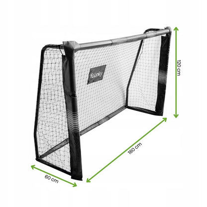 Fodboldmål 180x120 cm Sort Stål
