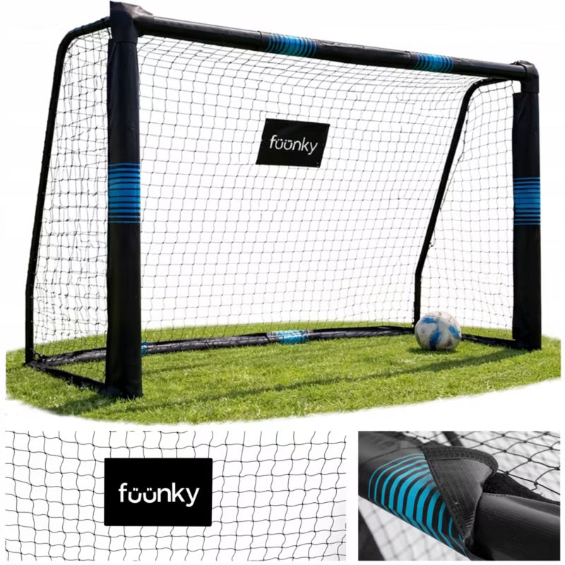 Fodboldmål 180x120 cm Sort Stål