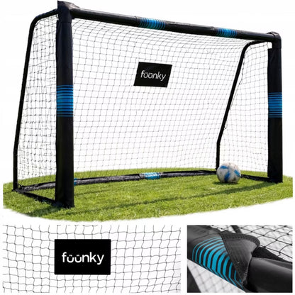 Fodboldmål 180x120 cm Sort Stål