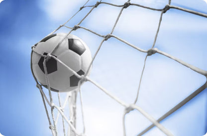 Fodboldmålnet 215x150x90 cm Hvid