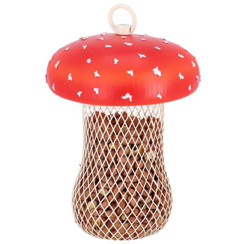Foderautomat Fluesvamp 17,7 cm Rød Silo