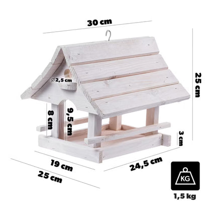 Foderbræt 30x25 cm Hvid Træ