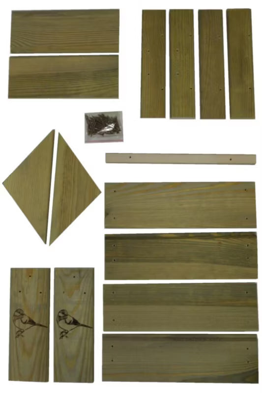 Foderbræt DIY 30x29x31 cm Træ