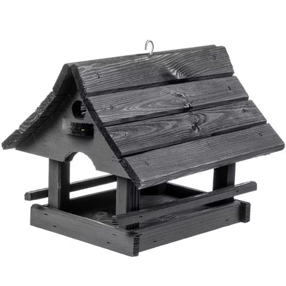 Foderbræt Hus 30x25 cm Antracit Træ