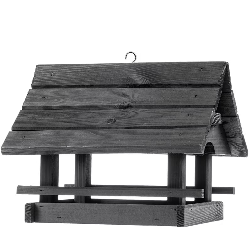 Foderbræt Hus 30x25 cm Antracit Træ