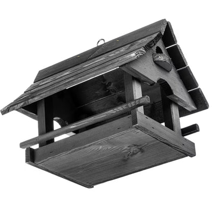 Foderbræt Hus 30x25 cm Antracit Træ