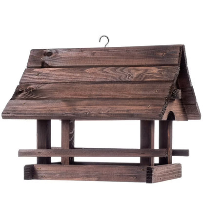 Foderbræt Hus 30x25 cm Brun Træ