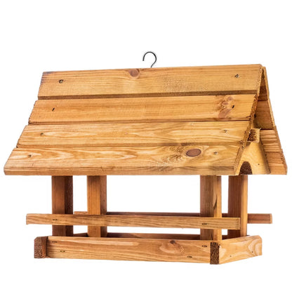 Foderbræt Hus 30x25 cm Træ Natur