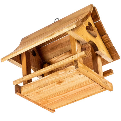 Foderbræt Hus 30x25 cm Træ Natur