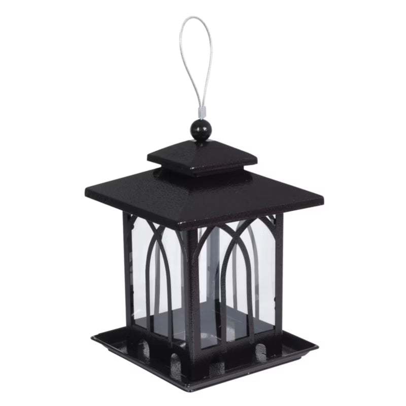 Foderbræt Metal 19,5x19,5x28 cm Sort