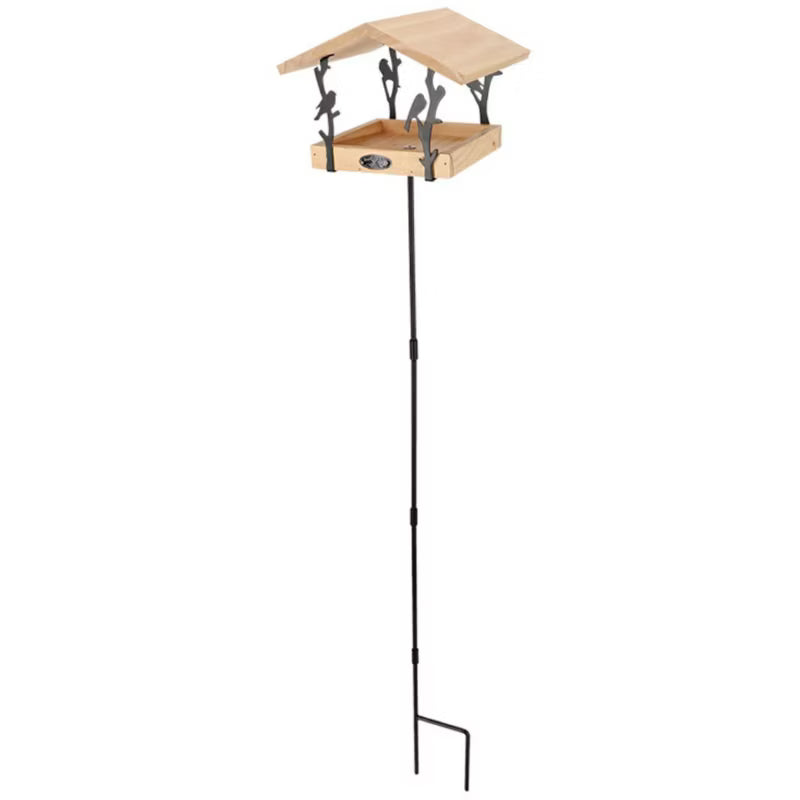 Foderbræt Stående 24,5x24,5x131,4 cm Brun Træ og Jern