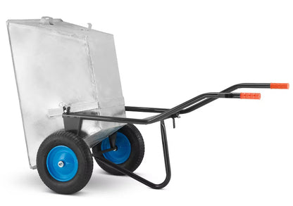 Fodervogn Trillebør 250 Liter 420 kg Galvaniseret Stål