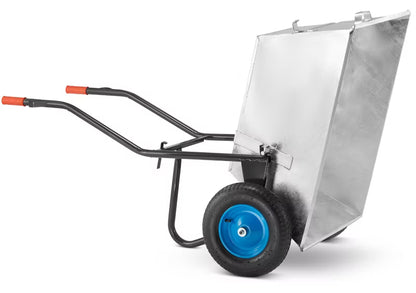 Fodervogn Trillebør 250 Liter 420 kg Galvaniseret Stål