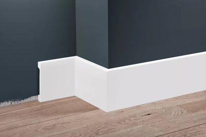 Fodliste 244x9,9 cm Hvid Mat Polystyren