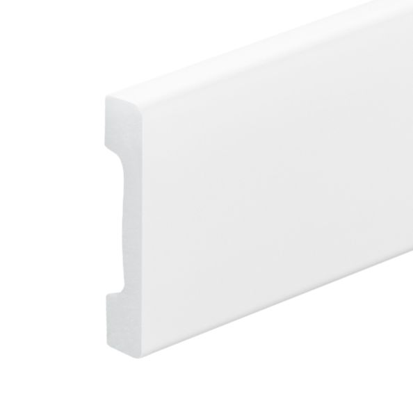 Fodliste 244 cm Hvid Mat HDPS 1 stk.