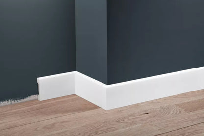 Fodliste 244 cm Hvid Mat HDPS 1 stk.