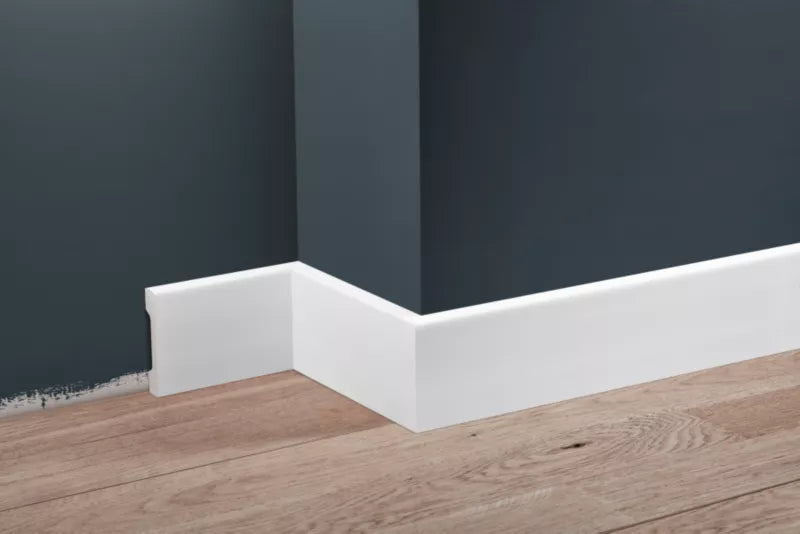 Fodliste 2440x70x12 mm Hvid Højglans Polystyren