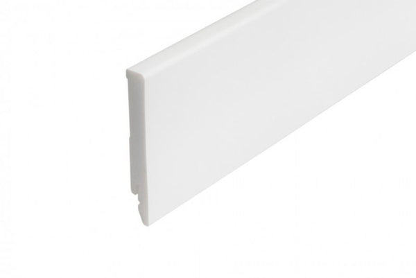 Fodliste 244x10 cm Hvid Mat