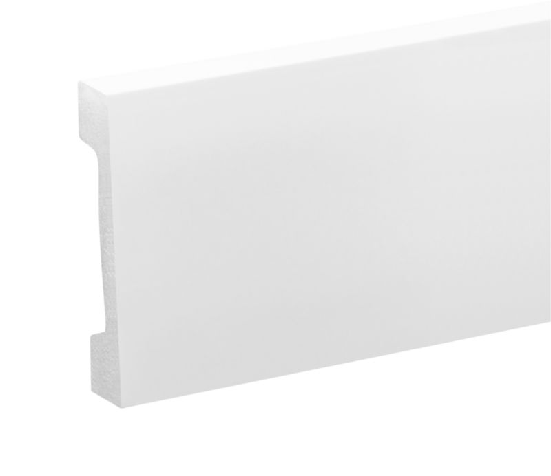 Fodliste HDPS 244x7,9 cm Hvid Mat