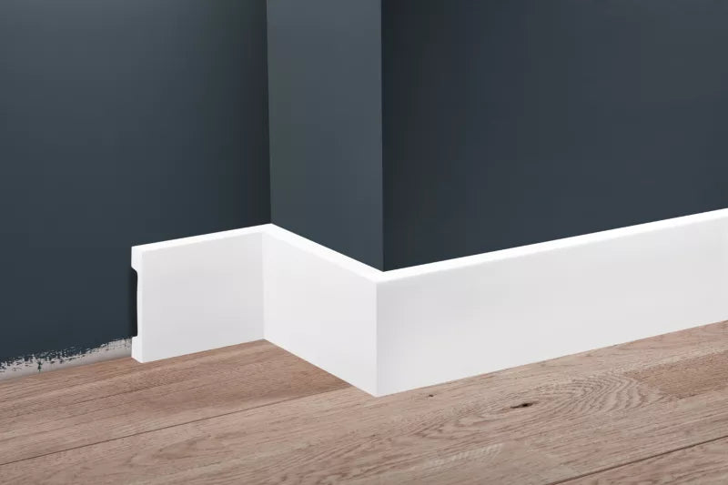Fodliste HDPS 244x7,9 cm Hvid Mat