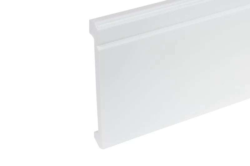 Fodliste Cezar 244 cm Hvid Højglans Polystyren