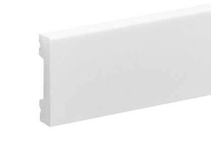 Fodliste Cezar 2440x40x10 mm Hvid Mat