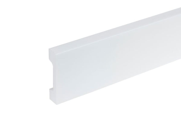 Fodliste HDPS 244x6,84 cm Hvid