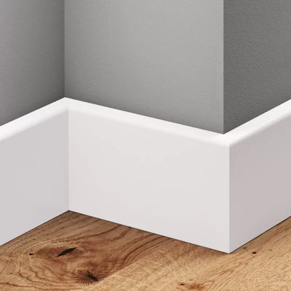 Fodliste Kvadratisk 200x6 cm Hvid RAL9003