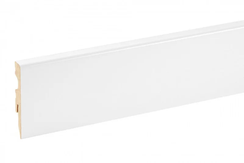 Fodliste Kvadratisk 200x6 cm Hvid RAL9003