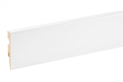 Fodliste Kvadratisk 200x6 cm Hvid RAL9003