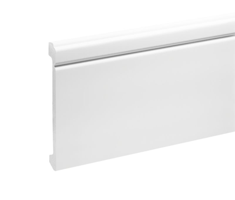 Fodliste Mat Hvid 2440x138x16 mm