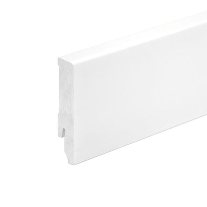 Fodliste Mat Hvid 244x8x1,4 cm