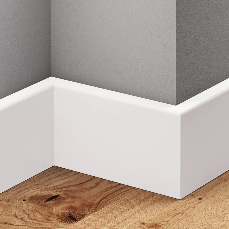 Fodliste MDF 60 mm Hvid Lakeret 220 cm