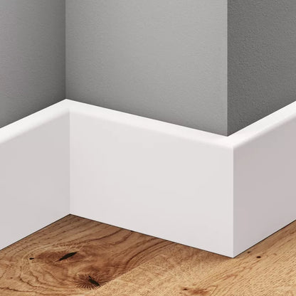 Fodliste MDF 60 mm Hvid Lakeret 220 cm