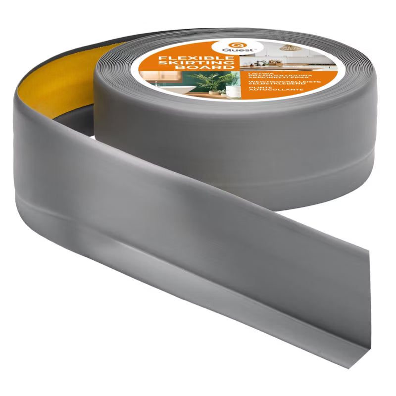 Fodliste PVC 50x20 mm 5 m Selvklæbende Grå
